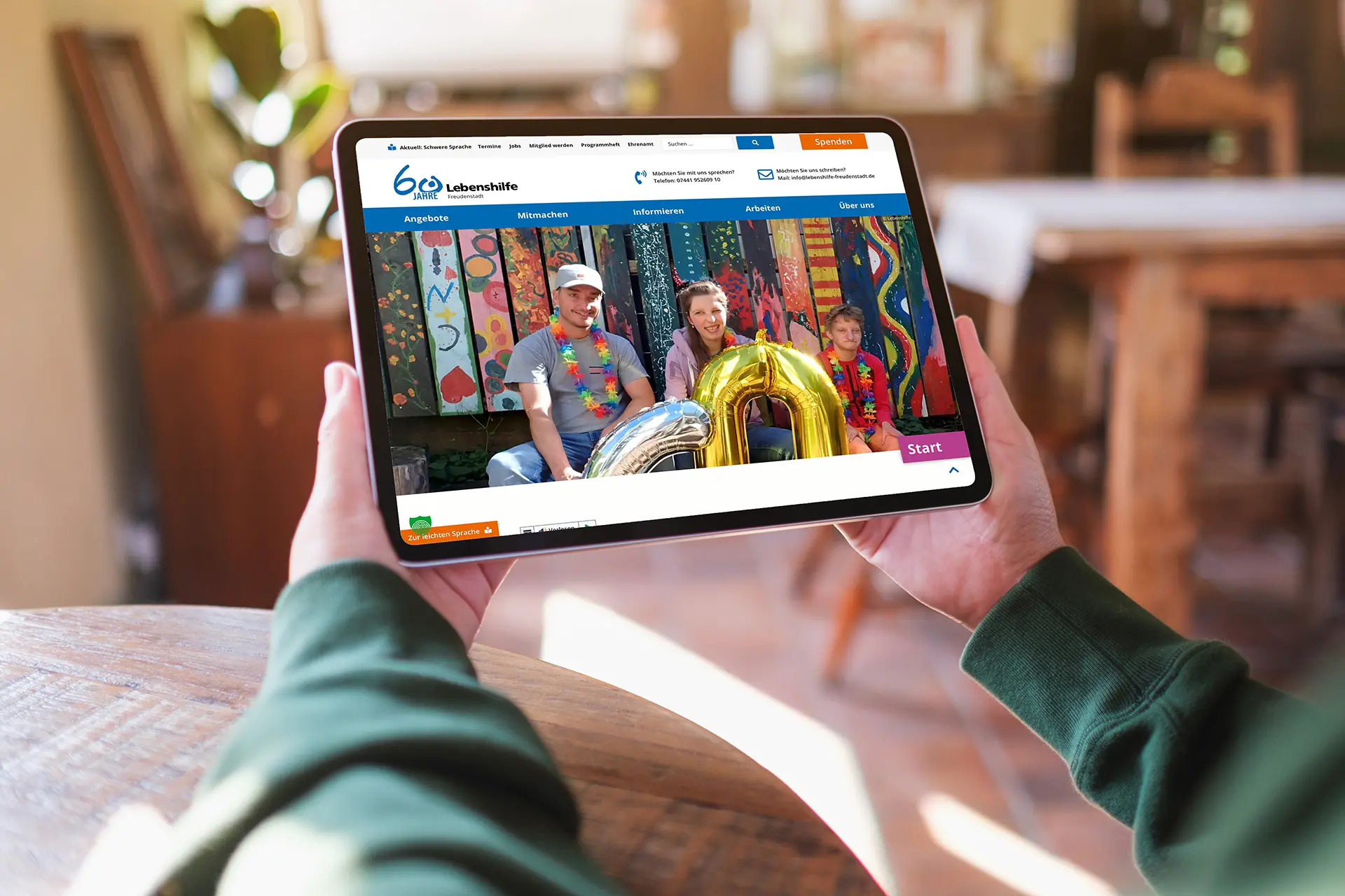 Vision361 Referenzen - Lebenshilfe Freudenstadt Webauftritt