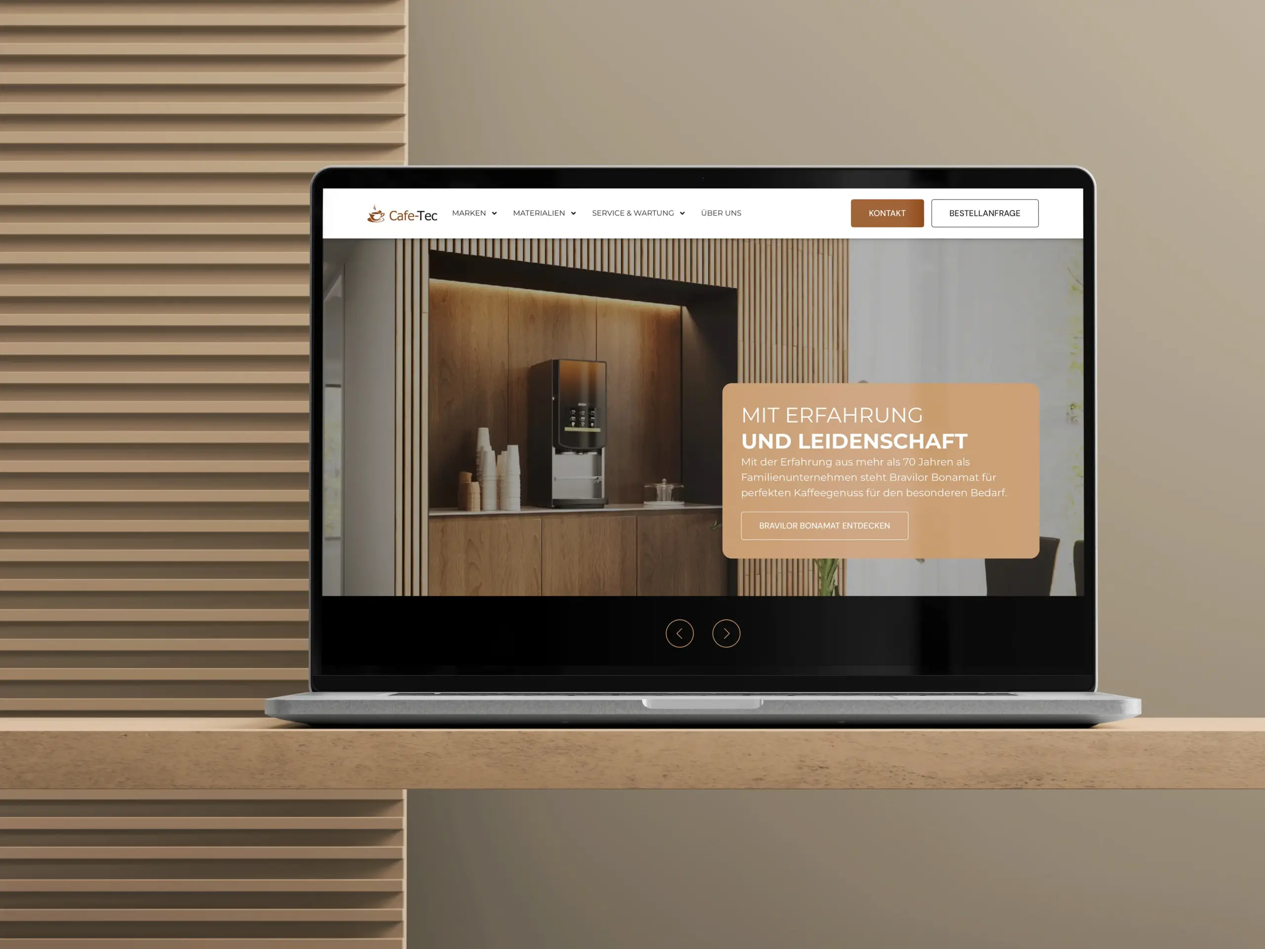 Vision361 Referenzen - CafeTec Webauftritt