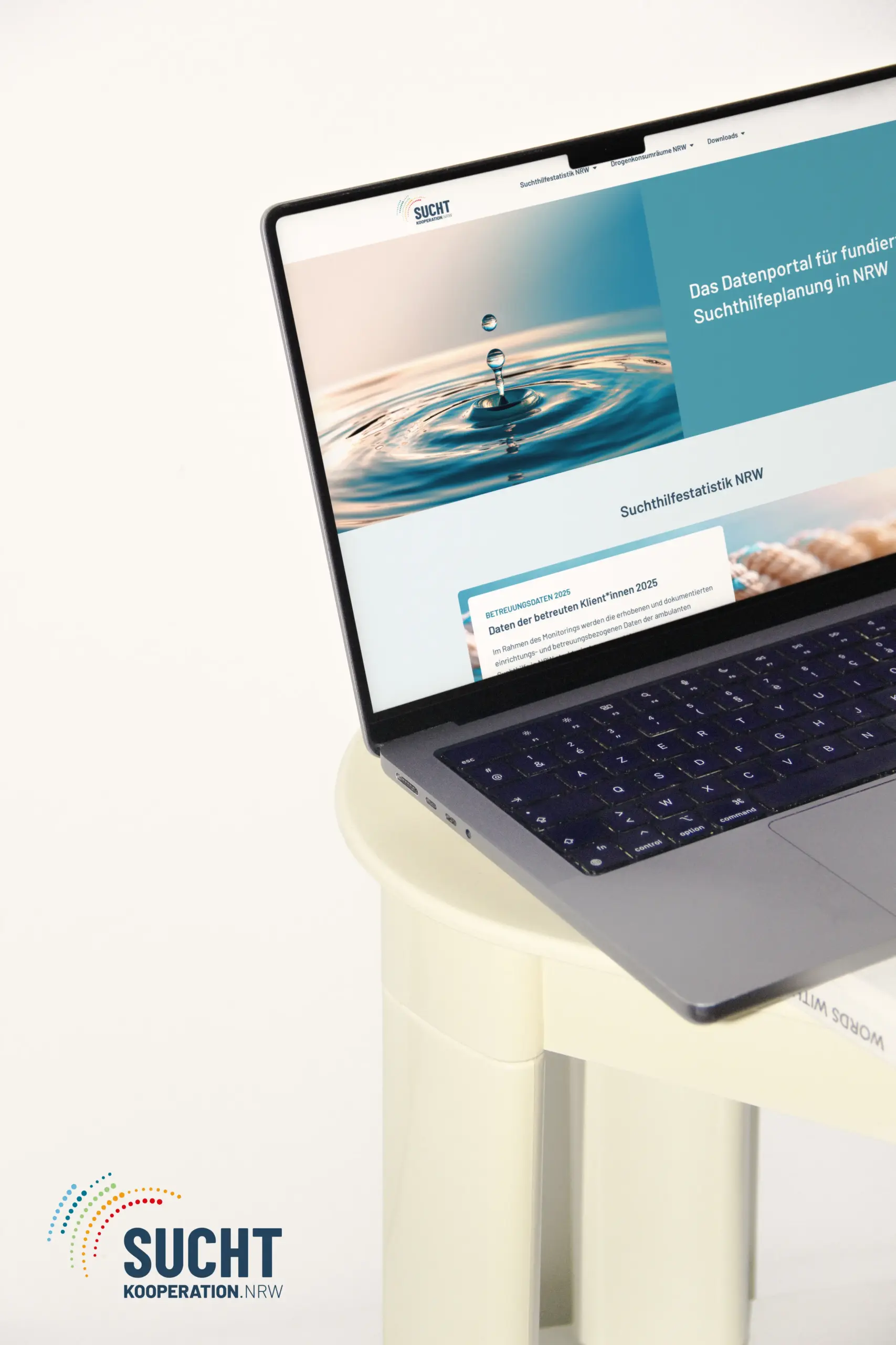 Vision361 Referenzen - Suchtkooperation NRW Webauftritt